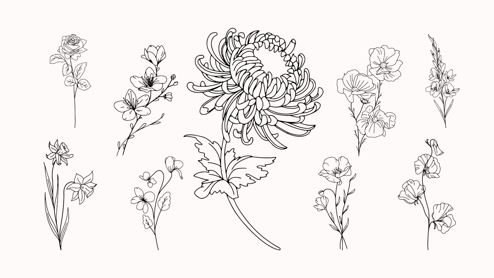 Birth Month Flower Ornaments - Made Simple Designs