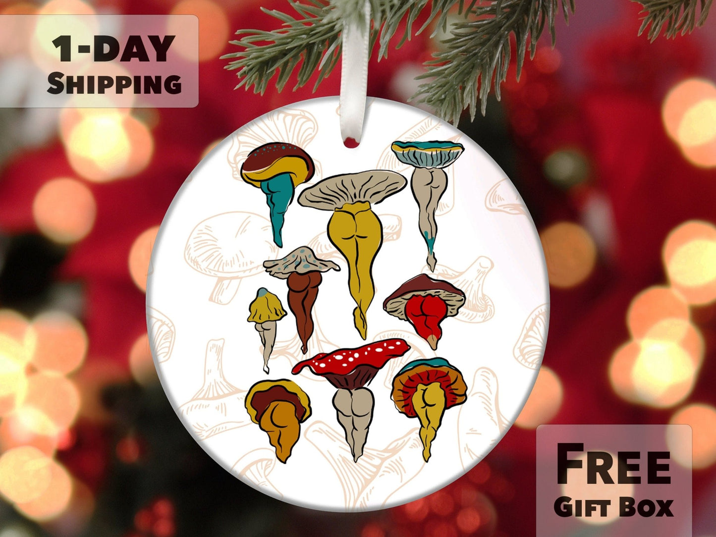 Mushroom Ornament With A Feminine Twist - Made Simple Designs