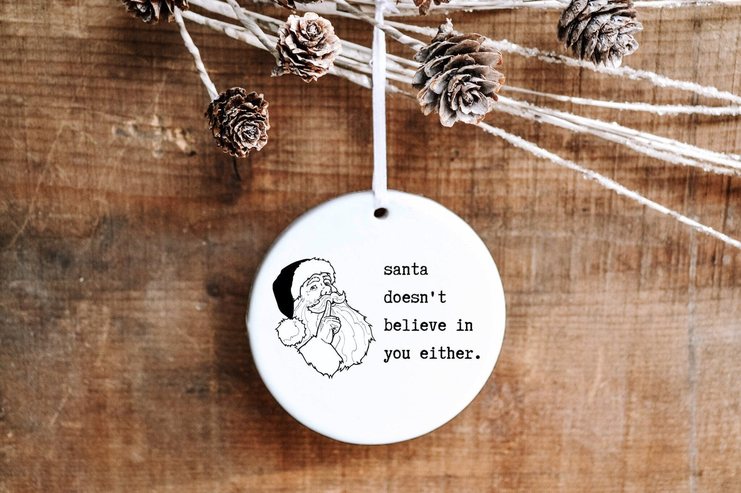 Funny Coworker Christmas Ornament - White Elephant Gift - Work Friend Gift - Made Simple Designs