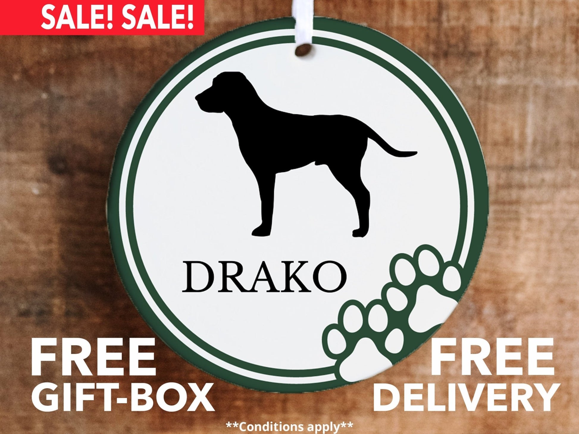 Personalized Dog Ornament - Made Simple Designs